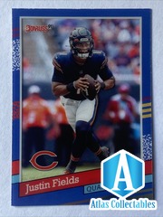 2021 Clearly Donruss Justin Fields RC 91 #91-19